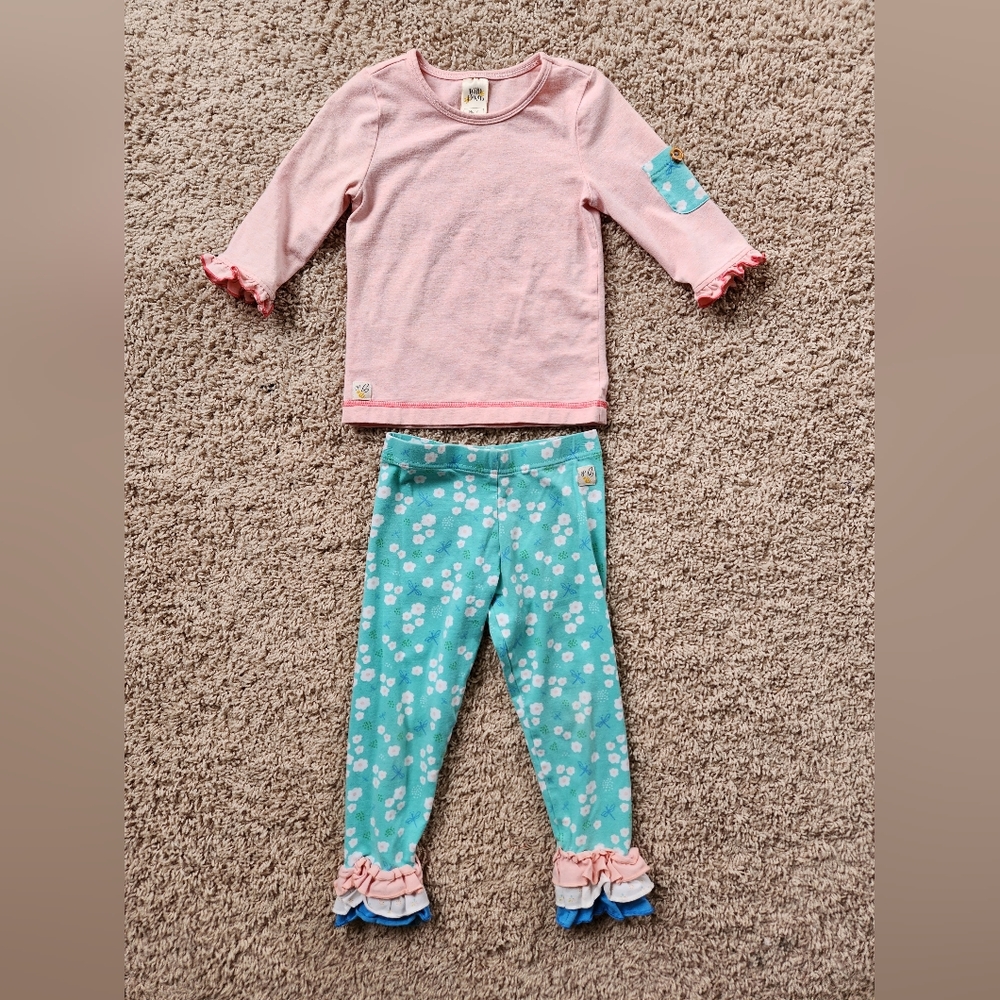 Wildflowers Pink and Blue Kids Outfit